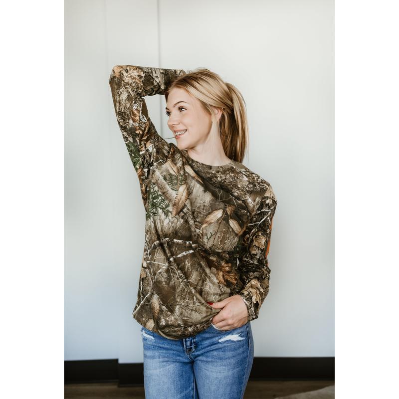 Darlin' Realtree Long Sleeve in Orange