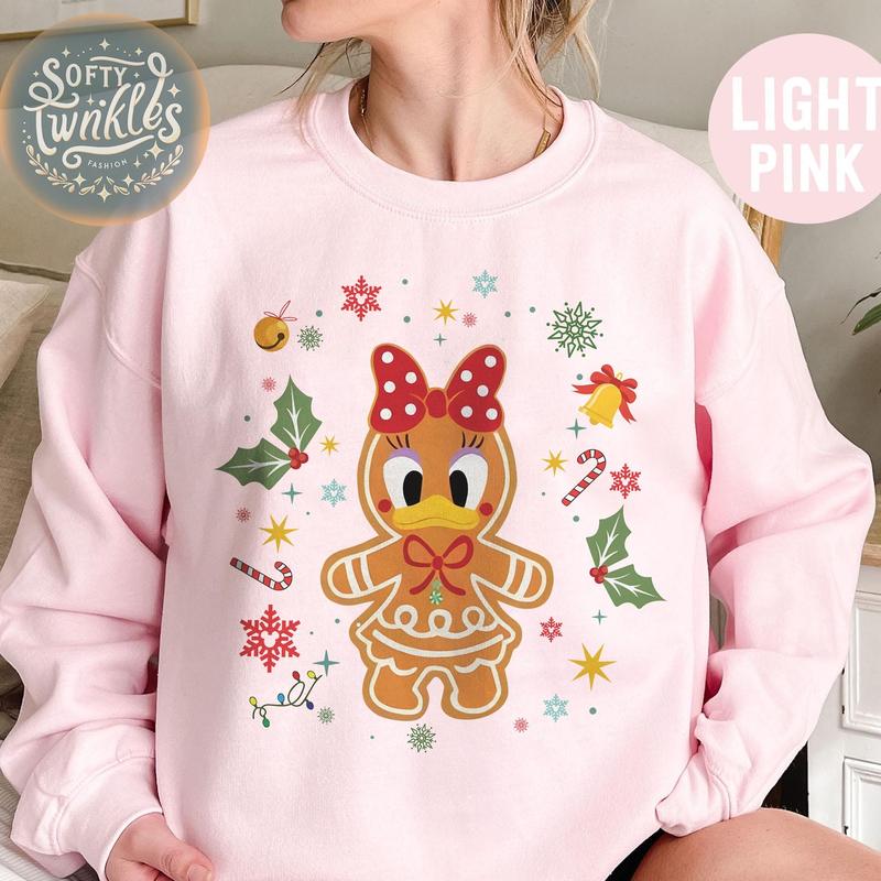 Vintage D.sney Mickkey And Friends Gingerbread Bakery Christmas Sweatshirt , Personalization D.sneyland Very Merry Xmas Tee, Holiday Family Gift (Not comfort color) K8VH