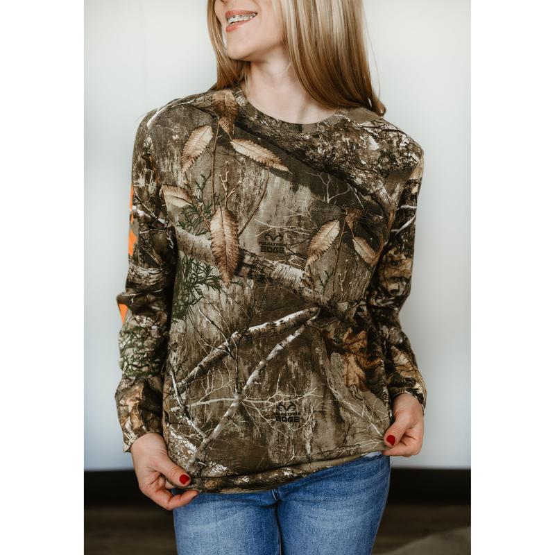 Darlin' Realtree Long Sleeve in Orange