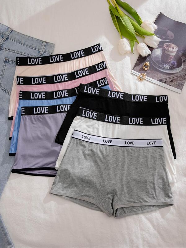 LGBTQ+ Women's Letter Tape Knicker, Soft Comfy Breathable Panties for Daily Wear, Underwear for All Seasons, Summer Wear 2024, Back To School Womenswear, Fall Wear, Fallfreshness Clothes