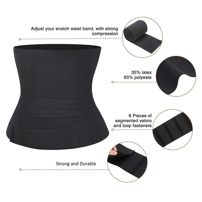 Women's Bandage Wrap Waist Trainer & Shaper Clothes Shapewear Breathable Comfort Compression