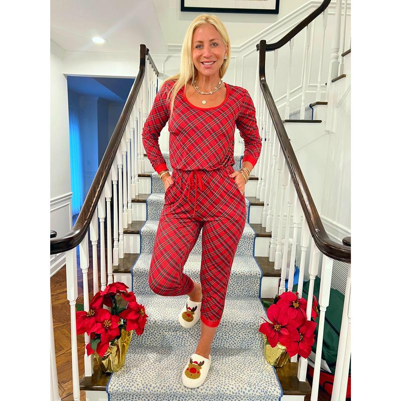 Christmas Plaid Jumpsuit