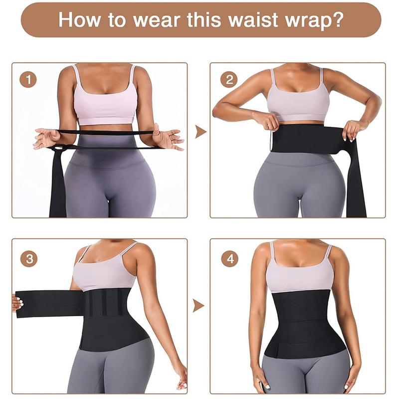 Women's Bandage Wrap Waist Trainer & Shaper Clothes Shapewear Breathable Comfort Compression