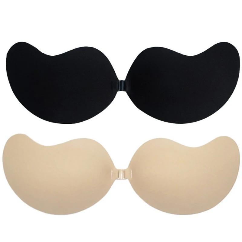 Reusable Silicone Bust Nipple Cover Pasties Stickers Mango Breast Self Adhesive Invisible Bra Lift Tape Push Up Strapless Bra