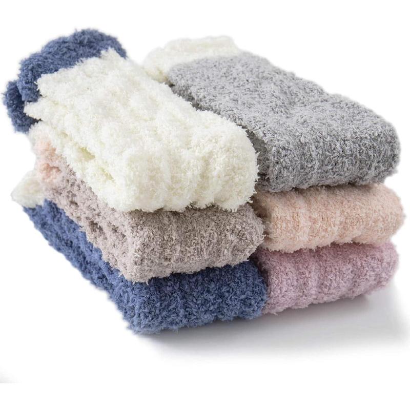 Fuzzy Socks Soft Cozy Fluffy Slipper Winter Warm Plush Socks Christmas Stocking Stuffers Gifts for Women