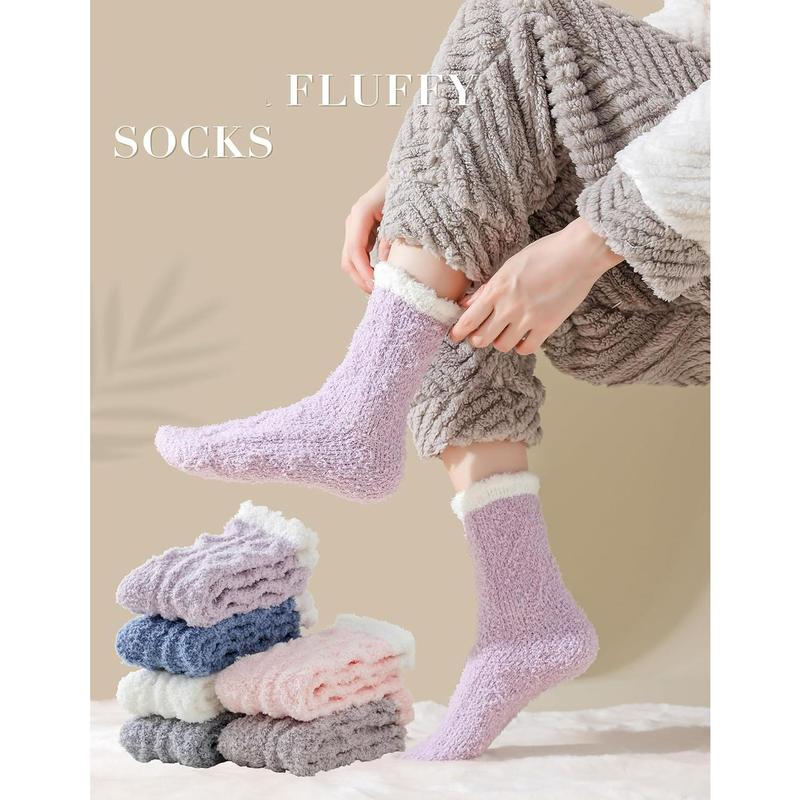 Fuzzy Socks Soft Cozy Fluffy Slipper Winter Warm Plush Socks Christmas Stocking Stuffers Gifts for Women