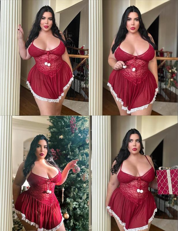 Christmas Lingerie  Santa Babydoll  Christmas Costumes  Santa Outfits for Women