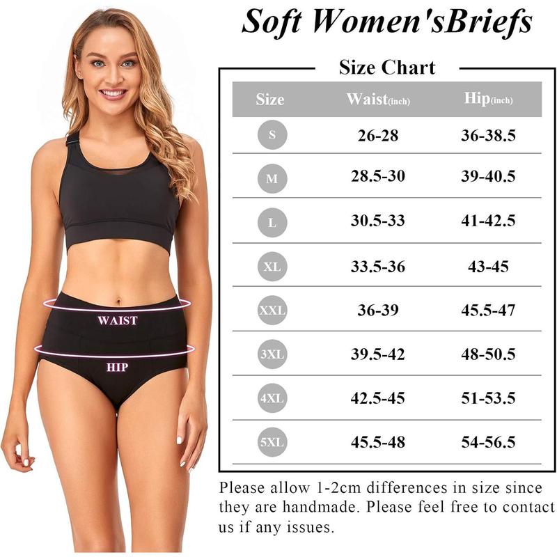 Tummy Control High Waisted Underwear for Women Cotton Plus Size Full Coverage Panties Ladies Briefs