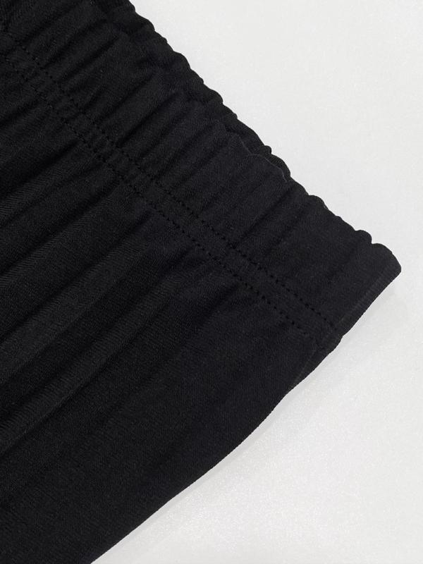  Solid Color Pleated Skirt, Elegant Fashion Casual A Line Long Skirt for Daily Outdoor Wear, Women Clothing for Fall & Winter