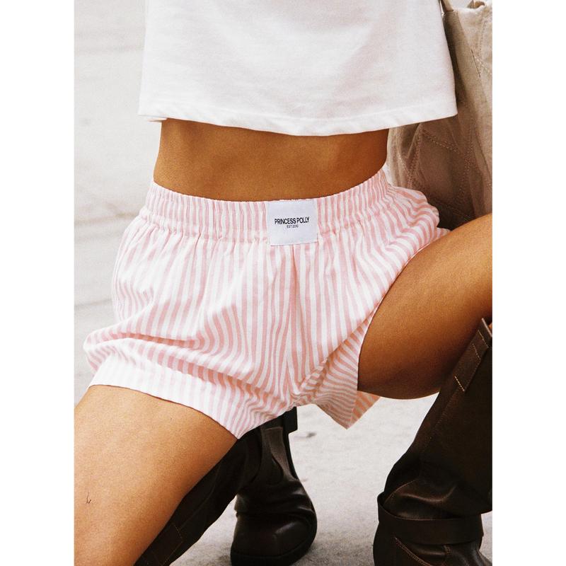 Sincar Boxer Shorts Pink   White Stripe