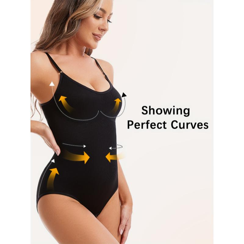 3pcs Seamless Body Shaping Bodysuits With Tummy Control, Buttock Lifting, And Hip Slimming Features