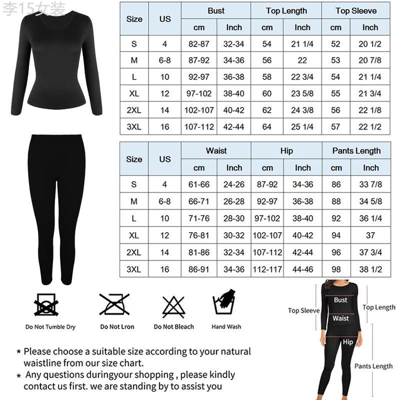 Women's Thermal Underwear Ultra-Soft Long Johns Base Layer Pajama Set For Women Cold Weather Winter Warm Long Sleeve Top Bottom Shirt & Pants Womenswear Comfort Basic Crewneck Basic Crewneck Minimalist Round Neck