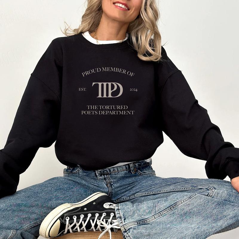 The Tortur Poet Department Sweatshirt The Tortur Poet Department ies Taylor New Album  Tour Merch Cotton Crewneck