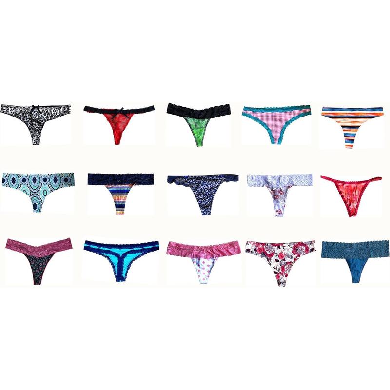 Varieties of Women Thong Pack Lacy Tanga G-string Bikini Underwear Panties