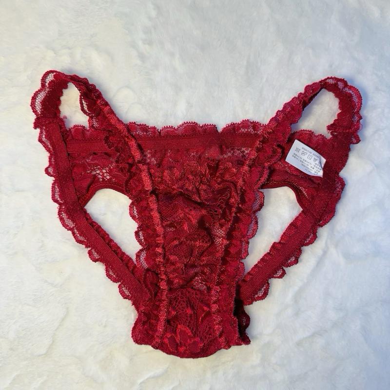 Sexy Women's T-Back Lace Pattern Bowknot Valentine's Day Christmas Gift sexy panty sexy knicker lingerie Comfort Panties Spandex Womenswear Cute Floral Frill Petite