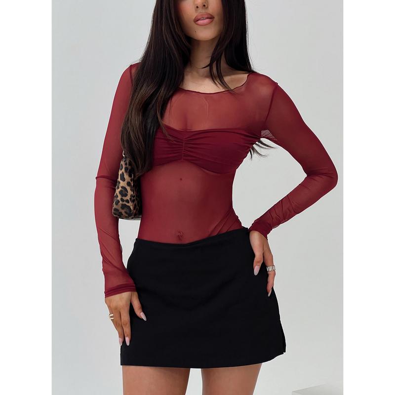 Duet Bodysuit Burgundy