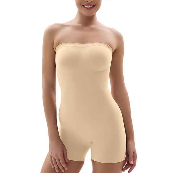 SHAPERX Strapless Tummy Contorl Shaperwear Seamless Sculpting Bodysuit Shapewear Womenswear