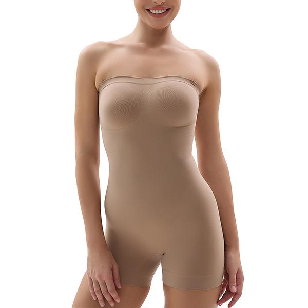 SHAPERX Strapless Tummy Contorl Shaperwear Seamless Sculpting Bodysuit Shapewear Womenswear