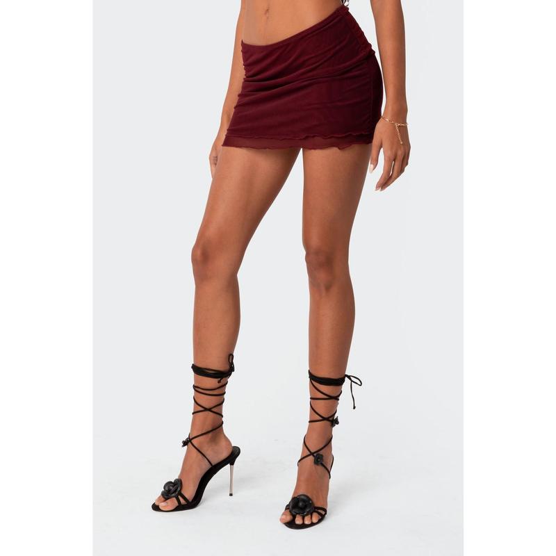 Ariyah Mesh Mini Skirt