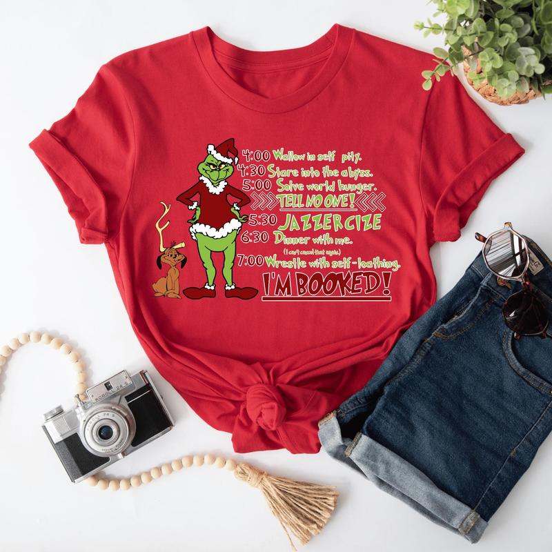 Funny Christmas Shirt, Santa Gri.nch T-Shirt, Grin.ch Christmas Shirt, Grin.chmas T-Shirt, Family Christmas Tee, Merry Christmas T-Shirt