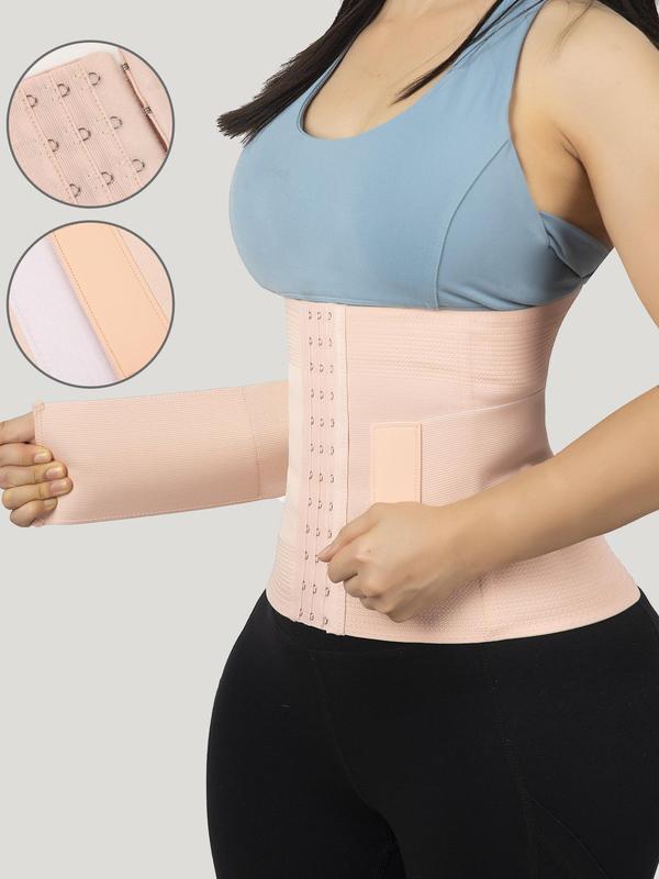 Women's Adjustable Hook & Eye Design Waist Trainer, Velcro Design High Stretch Waist Cincher, Ladies Tummy Control Shaper & Girdle for All Seasons for Birthday Gifts