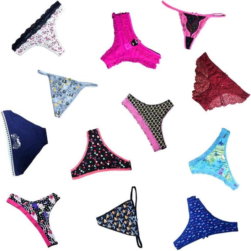 Women Underwear Variety of Panties Pack Lacy Thongs G-strings Cotton Briefs Hipsters Bikinis Undies