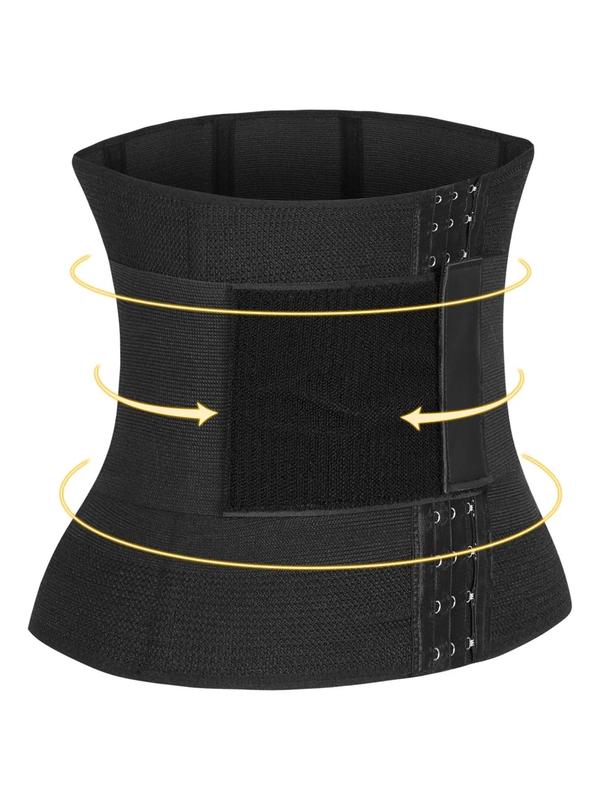 Women's Adjustable Hook & Eye Design Waist Trainer, Velcro Design High Stretch Waist Cincher, Ladies Tummy Control Shaper & Girdle for All Seasons for Birthday Gifts