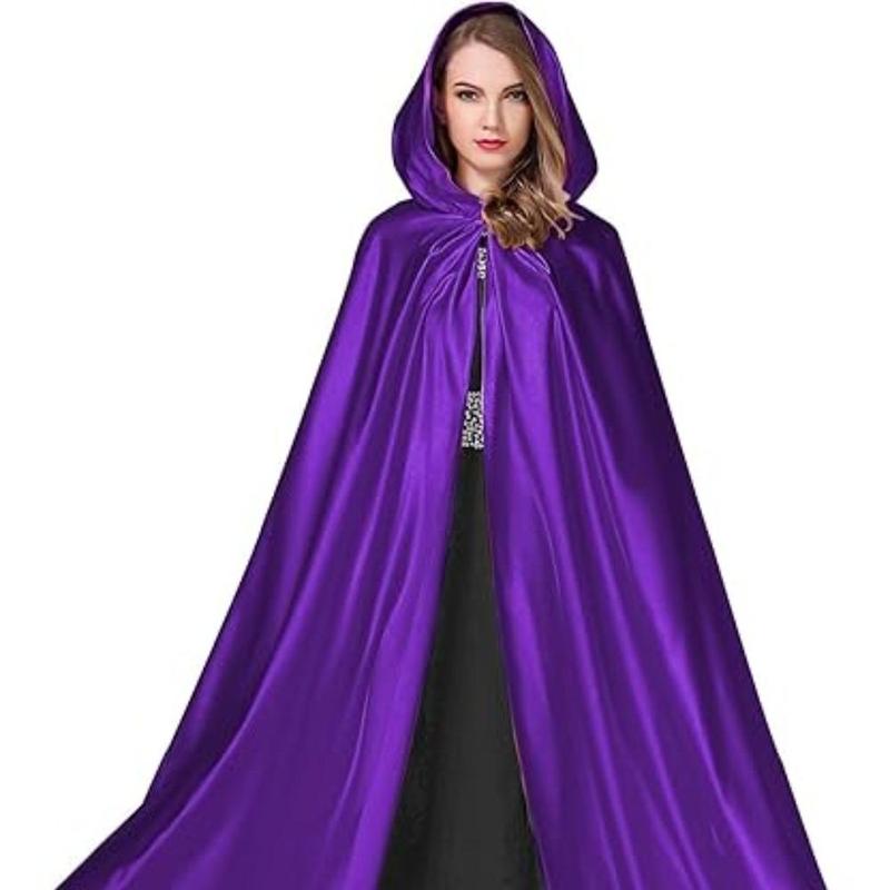 Death Cloak, 1 Count Medieval Wizard Cloak Design Party Costume, Perfect for Horror Theme Parties, Stage Performance Supplies