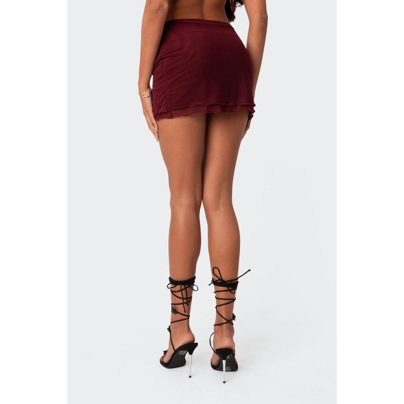 Ariyah Mesh Mini Skirt