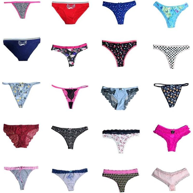 Women Underwear Variety of Panties Pack Lacy Thongs G-strings Cotton Briefs Hipsters Bikinis Undies