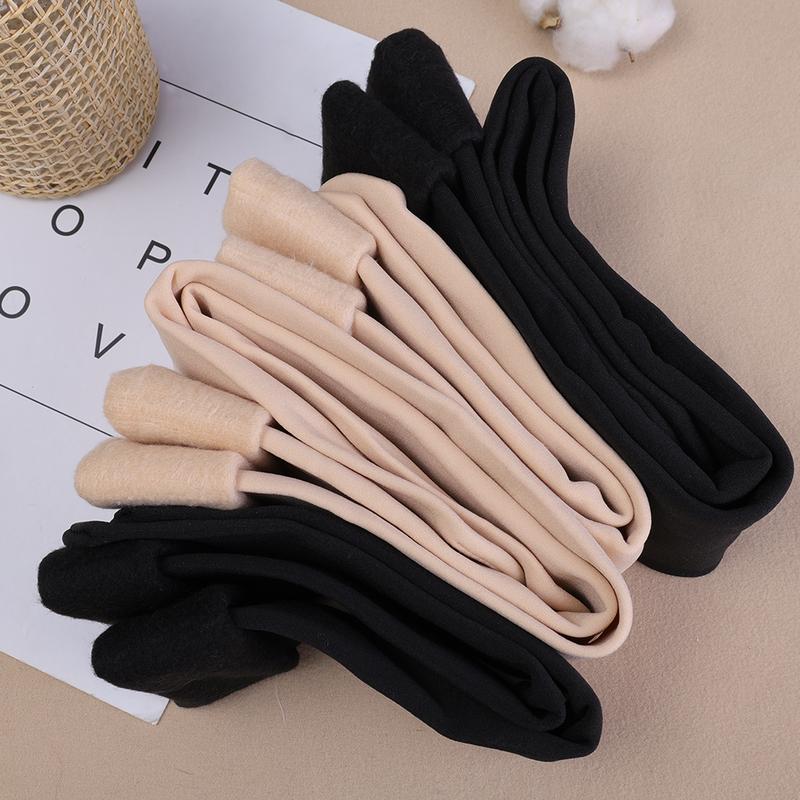 40 60cm Winter Velvet Stockings Women Lolita Warm Thicken Plush Long Socks Soft Thigh High Over Knee Socks Compression LegingsFleece Lined Sheer Winter Tights