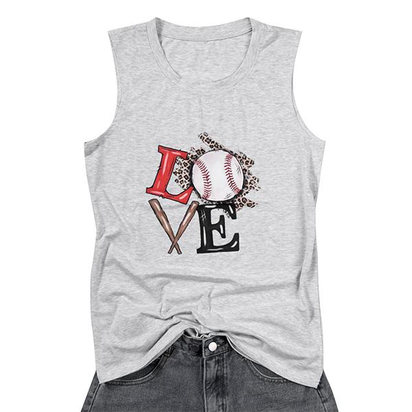 Baseball Shirt Women Swing for The Fences Racerback Tank Top BaseballCasual T Shirt Cotton Fabric Soft Beach Birthday Skinny Tube Underwear Lady Comfort Crewneck